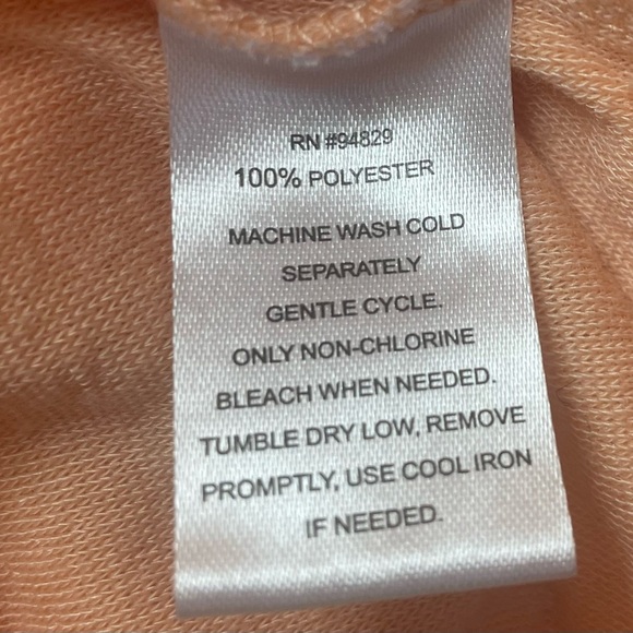 Derek Heart Orange Sheath Mini Dress Mock Neck Sleeveless size Large - Picture 7 of 7